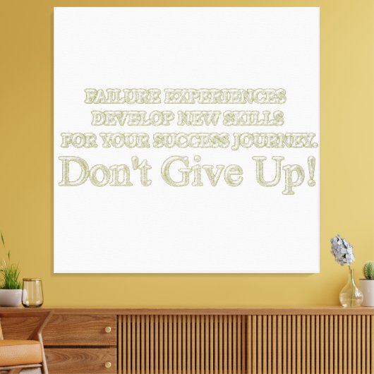 Niedliches Artwork Design "Failure Experiences" ka Leinwanddruck (Insitu (Wohnzimmer))