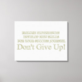 Niedliches Artwork Design "Failure Experiences" ka Leinwanddruck