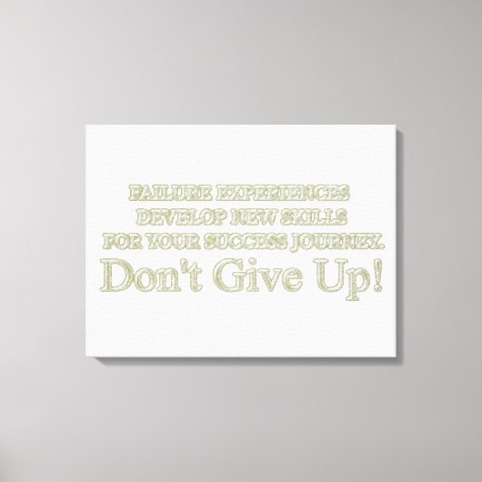 Niedliches Artwork Design "Failure Experiences" ka Leinwanddruck (Vorderseite)