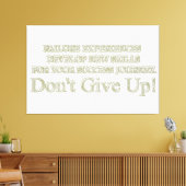 Niedliches Artwork Design "Failure Experiences" ka Leinwanddruck (Insitu (Wohnzimmer))
