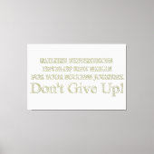 Niedliches Artwork Design "Failure Experiences" ka Leinwanddruck (Vorderseite)