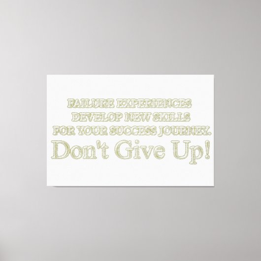 Niedliches Artwork Design "Failure Experiences" ka Leinwanddruck (Vorderseite)