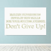Niedliches Artwork Design "Failure Experiences" ka Leinwanddruck (Insitu (Holzboden))