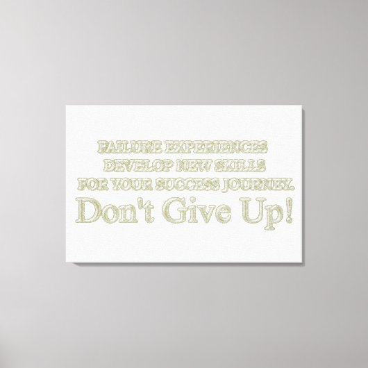 Niedliches Artwork Design "Failure Experiences" ka Leinwanddruck (Vorderseite)
