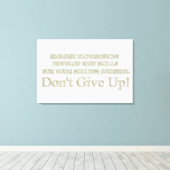 Niedliches Artwork Design "Failure Experiences" ka Leinwanddruck (Insitu (Holzboden))