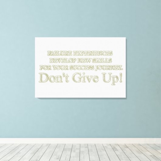 Niedliches Artwork Design "Failure Experiences" ka Leinwanddruck (Insitu (Holzboden))