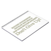 Niedliches Artwork Design "Failure Experiences" ka Notizblock (Linke Seite)