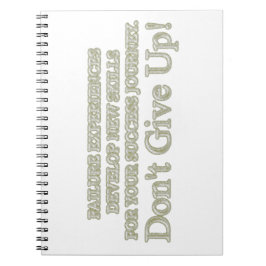 Niedliches Artwork Design "Failure Experiences" ka Notizblock