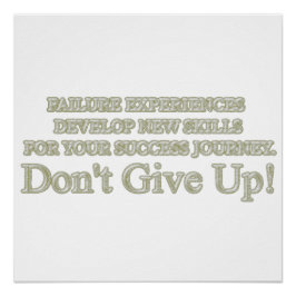 Niedliches Artwork Design "Failure Experiences" ka Poster