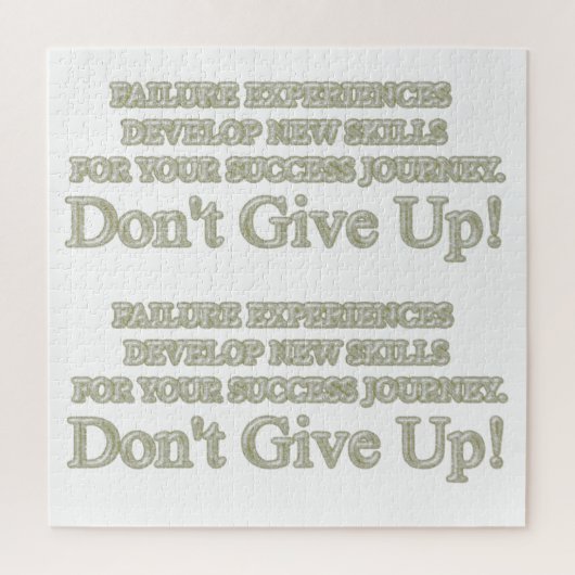 Niedliches Artwork Design "Failure Experiences" ka Puzzle (Vertikal)