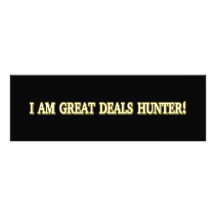 Niedliches Artwork Design "Great Deals Hunter". Je