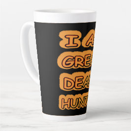 Niedliches Artwork Design "Great Deals Hunter" Jet Milchtasse