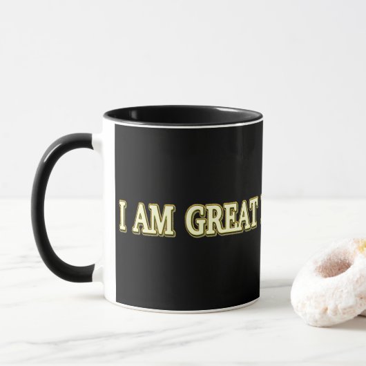 Niedliches Artwork Design "Great Deals Hunter" Jet Tasse (Mit Donut)
