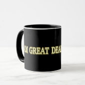 Niedliches Artwork Design "Great Deals Hunter" Jet Tasse (Vorderseite Links)