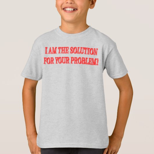 Niedliches Artwork Design "I AM THE SOLUTION" Jetz T-Shirt (Vorderseite)