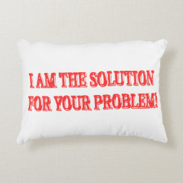 Niedliches Artwork Design "I AM THE SOLUTION" Kauf Dekokissen