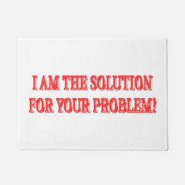 Niedliches Artwork Design "I AM THE SOLUTION" Kauf Fußmatte
