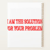 Niedliches Artwork Design "I AM THE SOLUTION" Kauf Planer (Rückseite)