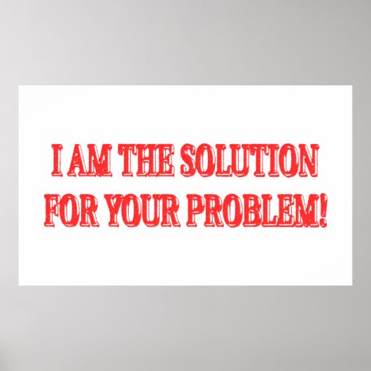 Niedliches Artwork Design "I AM THE SOLUTION" Kauf Poster (Vorne)