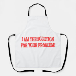Niedliches Artwork Design "I AM THE SOLUTION" Kauf Schürze