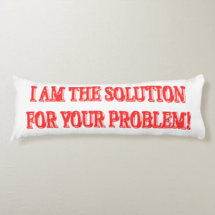 Niedliches Artwork Design "I AM THE SOLUTION" Kauf Seitenschläferkissen