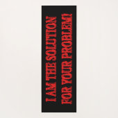 Niedliches Artwork Design "I AM THE SOLUTION" Kauf Yogamatte (Rückseite)