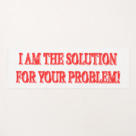Niedliches Artwork Design "I AM THE SOLUTION" Kauf Yogamatte