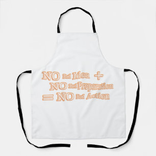Niedliches Artwork Design "No Bad Action Equity" k Schürze