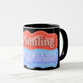 Niedliches Artwork Design über "Behalt Lächeln". K Tasse (VorderseiteRechts)