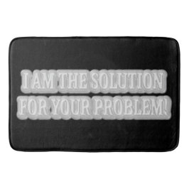 Niedliches Artwork Design über "I AM THE SOLUTION" Badematte