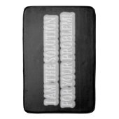 Niedliches Artwork Design über "I AM THE SOLUTION" Badematte (Vorderseite Vertikal)