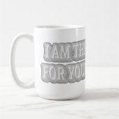 Niedliches Artwork Design über "I AM THE SOLUTION" Kaffeetasse (Links)
