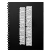 Niedliches Artwork Design über "I AM THE SOLUTION" Notizblock (Vorderseite)