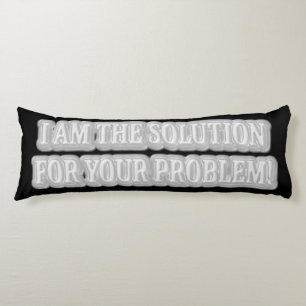 Niedliches Artwork Design über "I AM THE SOLUTION" Seitenschläferkissen