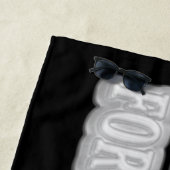 Niedliches Artwork Design über "I AM THE SOLUTION" Strandtuch (Beispiel)