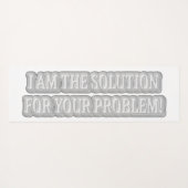 Niedliches Artwork Design über "I AM THE SOLUTION" Yogamatte (Rückseite (Horizontal))