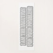 Niedliches Artwork Design über "I AM THE SOLUTION" Yogamatte (Rückseite)