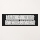 Niedliches Artwork Design über "I AM THE SOLUTION" Yogamatte (Vorderseite (Horizontal))