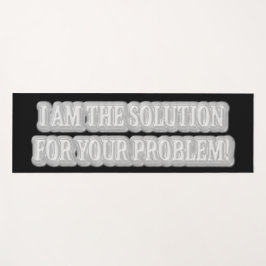 Niedliches Artwork Design über "I AM THE SOLUTION" Yogamatte