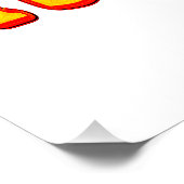 Niedliches Artwork Design "ÜBERLEBEN". Jetzt kaufe Poster (Ecke)