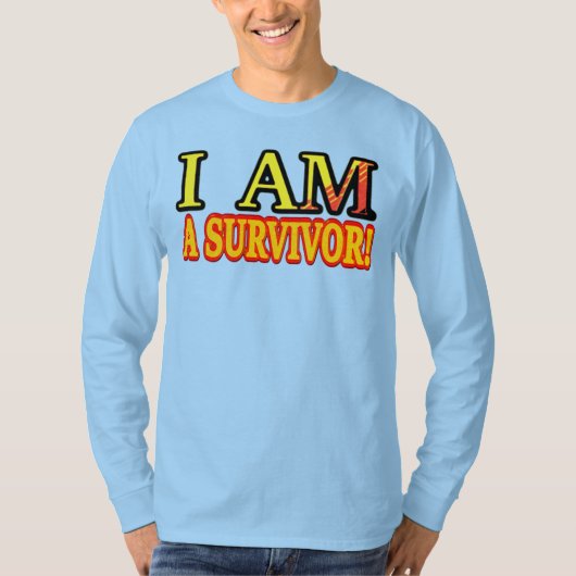 Niedliches Artwork Design "ÜBERLEBEN". Jetzt kaufe T-Shirt (Vorderseite)