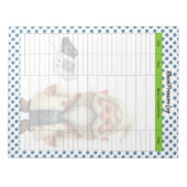 Niedliches Arzt-Blutdruckprotokoll Notizblock (Vorderseite)