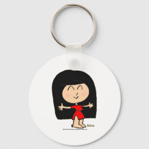 NIEDLICHES ASIATISCHES MÄDCHEN SCHLÜSSELANHÄNGER