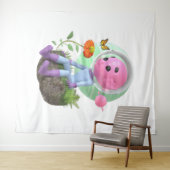 Niedliches Asteroid Wandteppich (Beispiel (Horizontal))