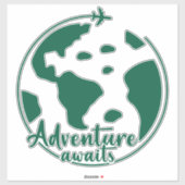 Niedliches ästhetisches Reiseangebot Aufkleber (Blatt)