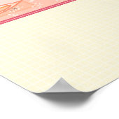 Niedliches ästhetisches rosa pastellfarbenes Poste Poster (Ecke)