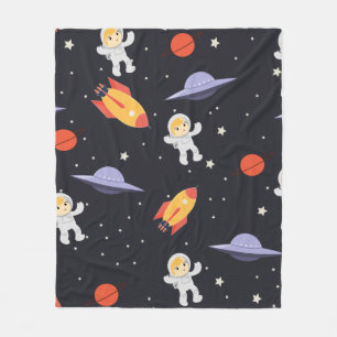 Niedliches Astro-Muster  Fleecedecke