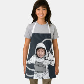 Niedliches Astronautenbenutzerdefiniertes Foto Schürze (Insitu)