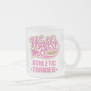 Niedliches athletisches Trainer-Geschenk Mattglastasse