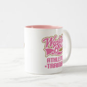 Niedliches athletisches Trainer-Geschenk Zweifarbige Tasse (VorderseiteRechts)